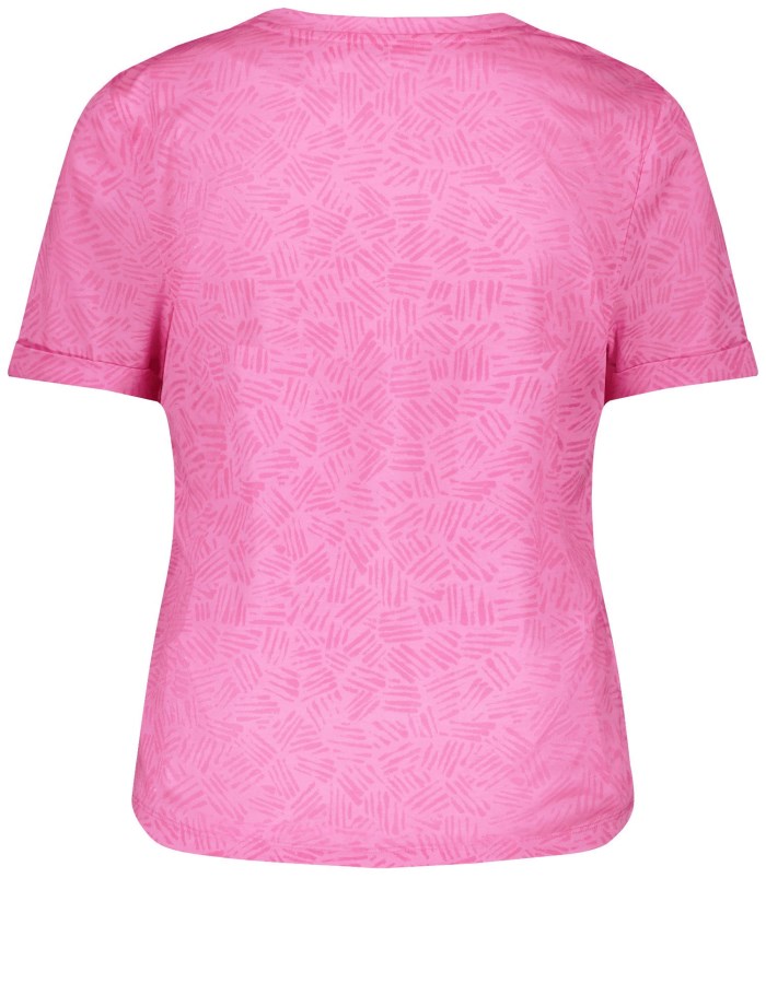 Gerry Weber T-shirt with printed lettering T-skjorte Rosa | VPVK2023