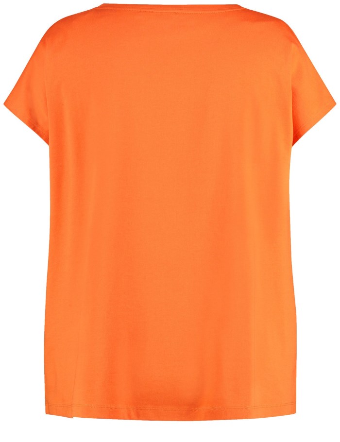 SAMOON T-shirt with sequin details T-skjorte Oransje | RVHB8509