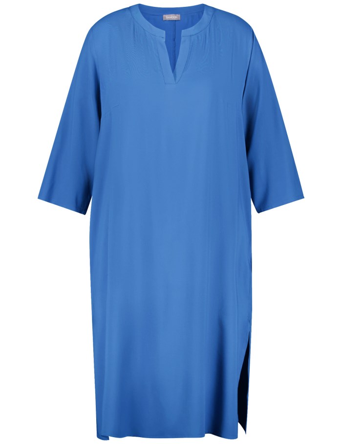 SAMOON Tunic dress with mid-length sleeves Kjole Blå | YLJP1974