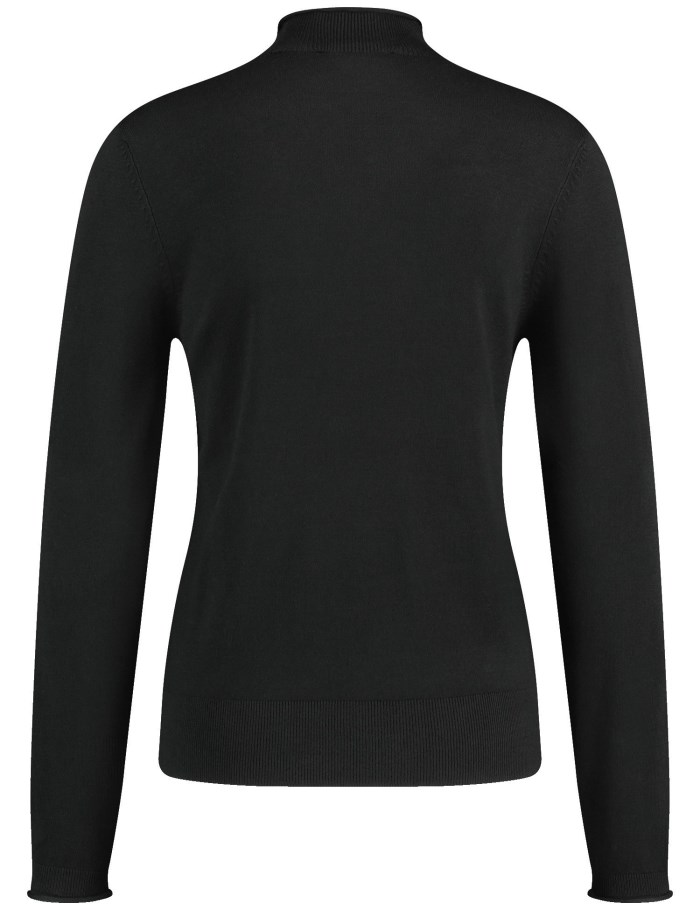 TAIFU Turtleneck jumper Strikkevarer Svarte | ISKK2286