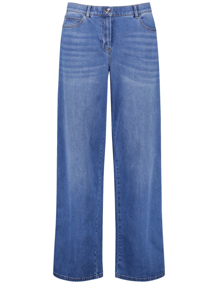 SAMOON Wide-leg jeans, Carlotta Bukser Blå | NRZP3764