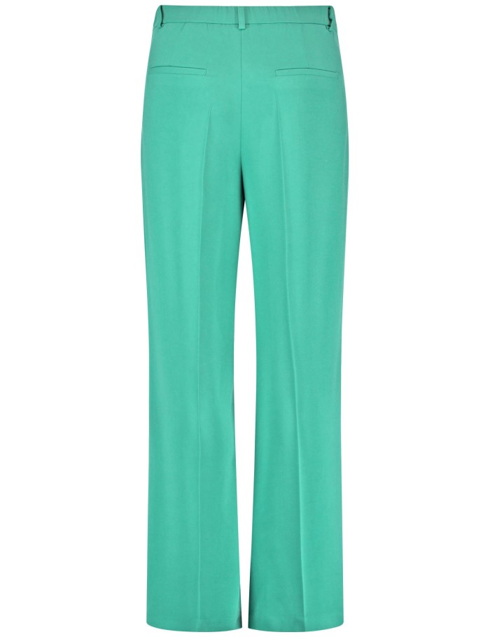 Gerry Weber Wide-leg trousers with pintucks Bukser Grønn | YICZ8746