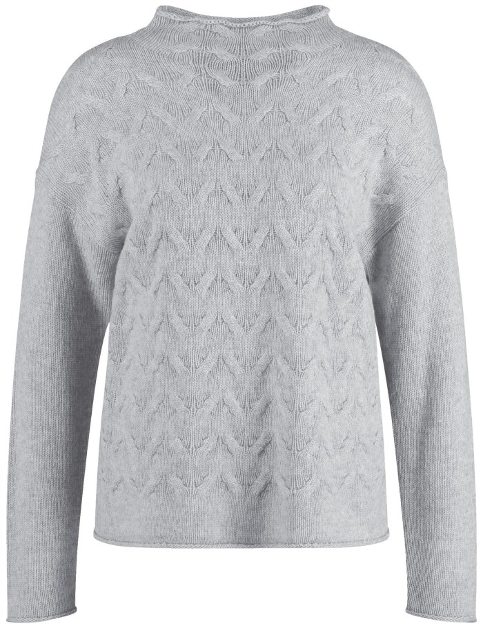 Gerry Weber Wool jumper with cashmere Strikkevarer Grå | XPXD6634