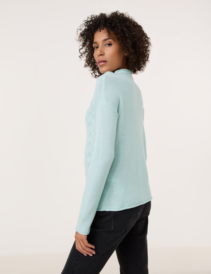 Gerry Weber Wool jumper with cashmere Strikkevarer Grønn | JFOH4747